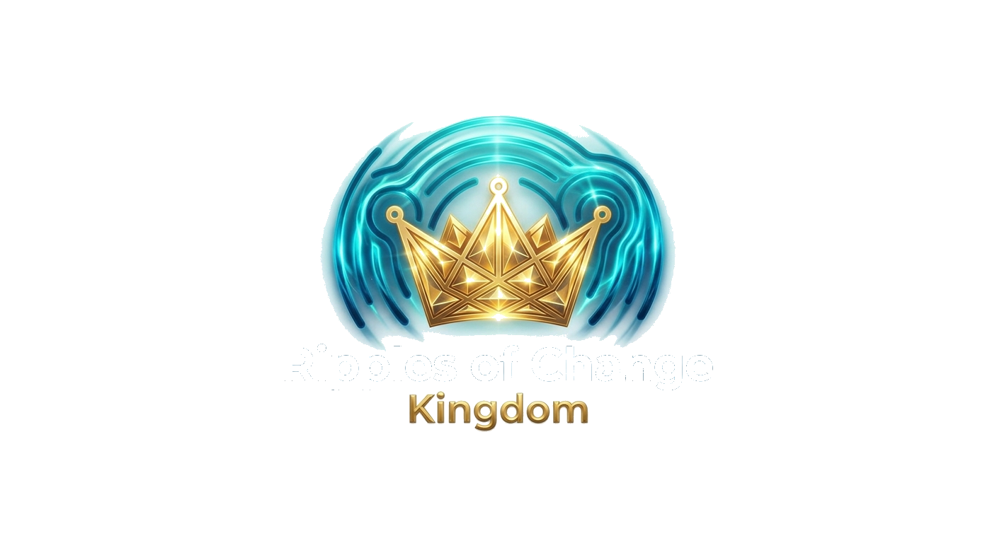Ripples of Change Kingdom crown and ripple logo